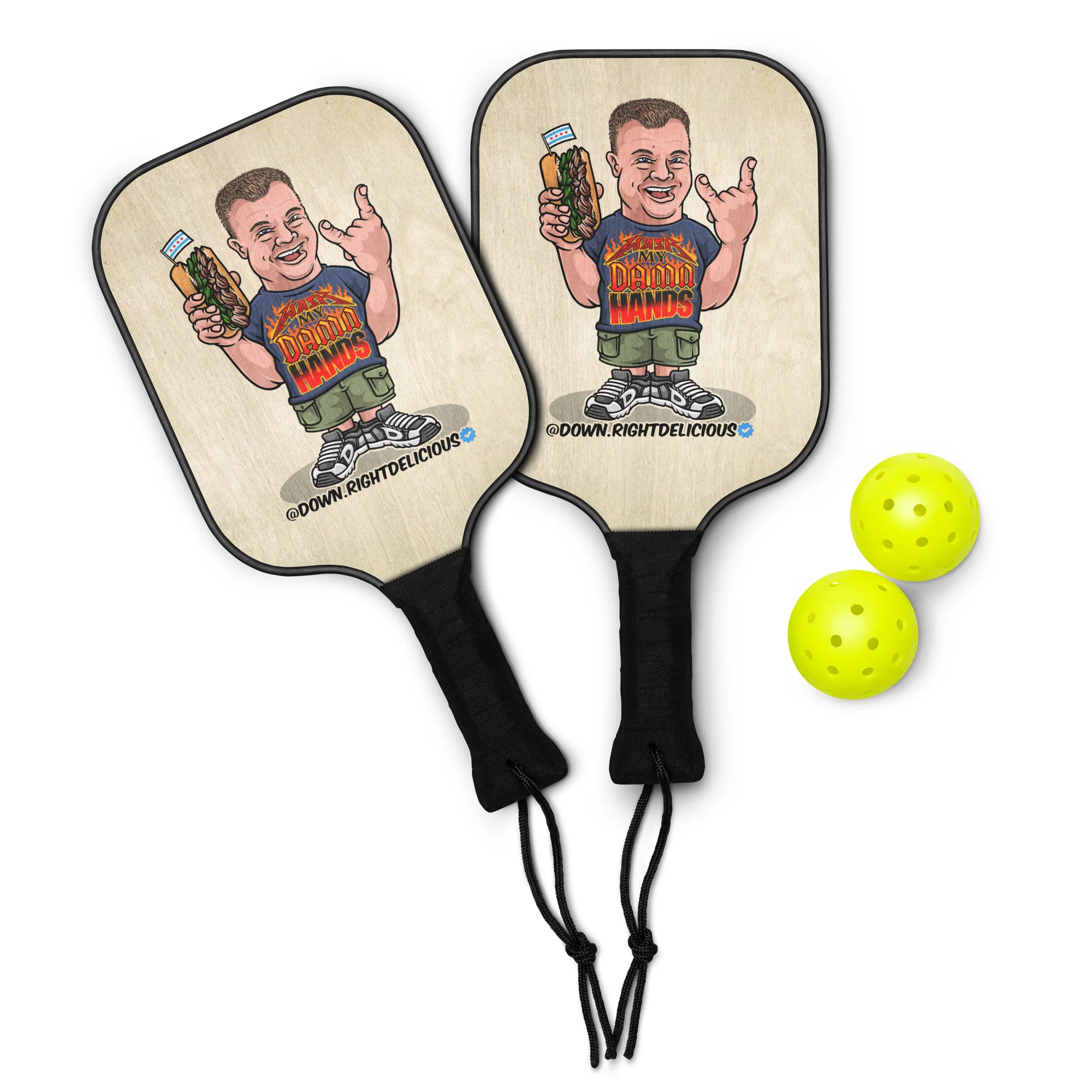 Pickleball paddle set